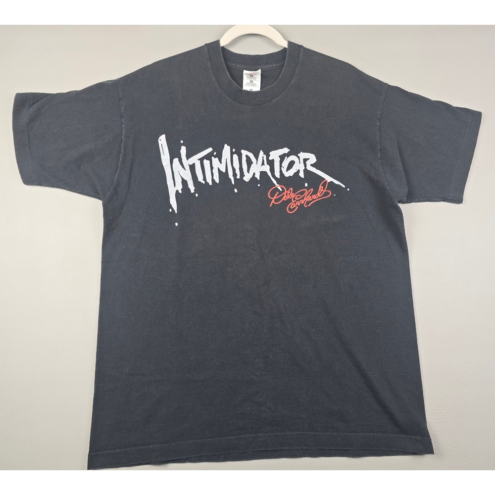 Vintage 1997 Dale Earnhardt Intimidator NASCAR T-Shirt XL Black Single Stitch